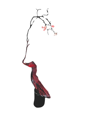 jeff alarie sculpture 
la force VIII cherry blossom 