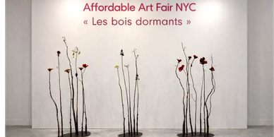 oeuvres de jeff alarie fleur acier a nyc dans affordable art fair nyc
