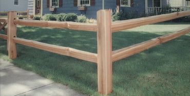 A Wooden Fence Set Up For A House
