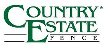 Country Estate Fence Logo In Green And Black