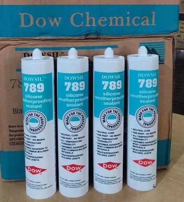 Dowsil 789 silicone wheather proofing sealants available colors available Black,white,clear