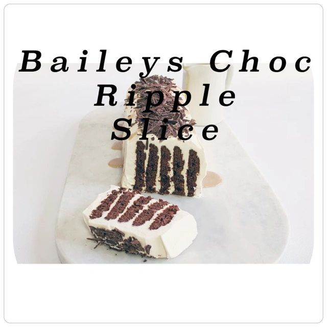 Bailey's Choc Ripple Slice