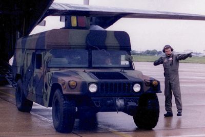 MGM-166 LOSAT Humvee disembarking, photo from Lockheed Martin