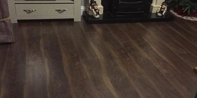 Walnut effect laminate wood flooring supplied and fitted by FloorIT Letterkenny, Co Donegal