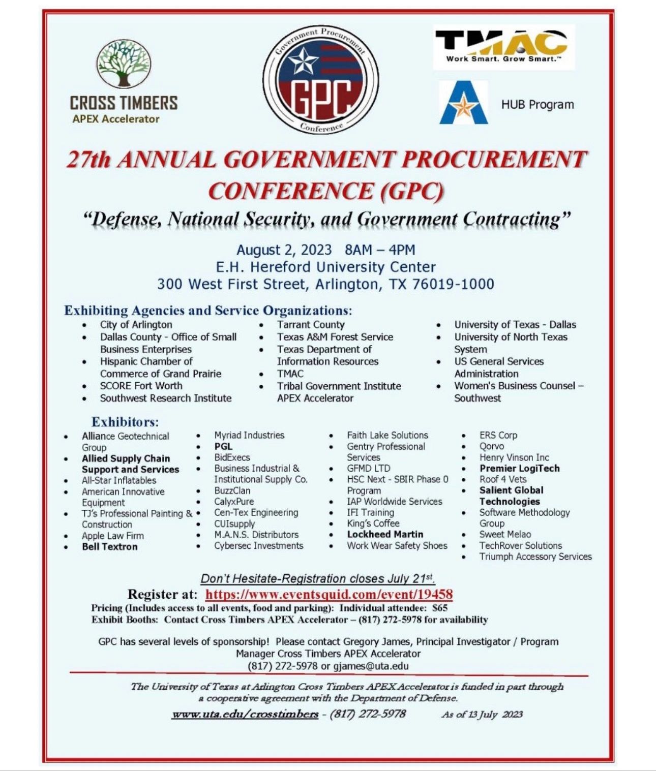 27th Annual Government Procurement Conference (GPC)