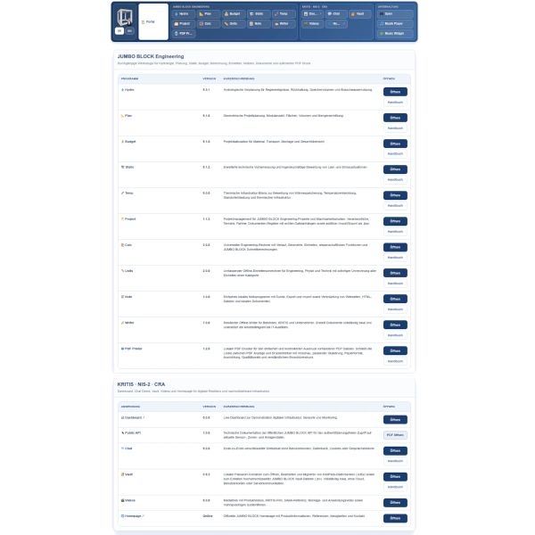 Die Engineering Suite berechnet den hydrologischen Rückhaltebedarf, Module, Layout und Kosten.