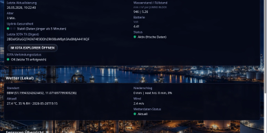 Sensoren, Web und App