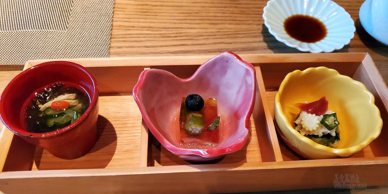 水雲醋, 鴨胸肉凍, 北寄貝小黃瓜, 台北美福大飯店, 美福大飯店, 美福飯店, 晴山日本料理, 美福晴山日本料理, 美福日本料理, 美福請山, 炭火割烹, 壽司割烹, 美福鐵板燒