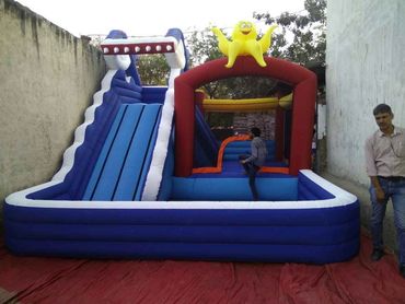 WATER BOUNCY ON RENTAL IN DELHI, NOIDA, GURGAON. FARIDABAD, HOLI PARTY ON RENTAL, PARTY PLANNER 