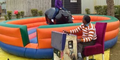 BULL RIDE ON RENTAL IN DELHI, GURGAON, NOIDA, CHATTARPUR, FARIDABAD. KIDS RIDES ON RENTAL FOR EVENT.