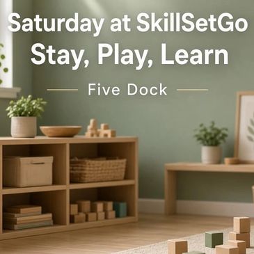 SkillSetGo runs small Saturday groups in Five Dock for children aged 3 to 6 with autism or developmental delay. School readiness through play, in groups of six.