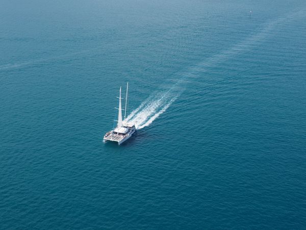 A Yacht at Sea