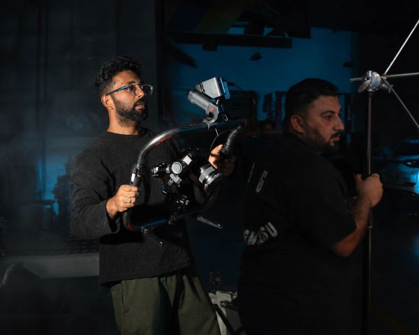 On set, camera rig