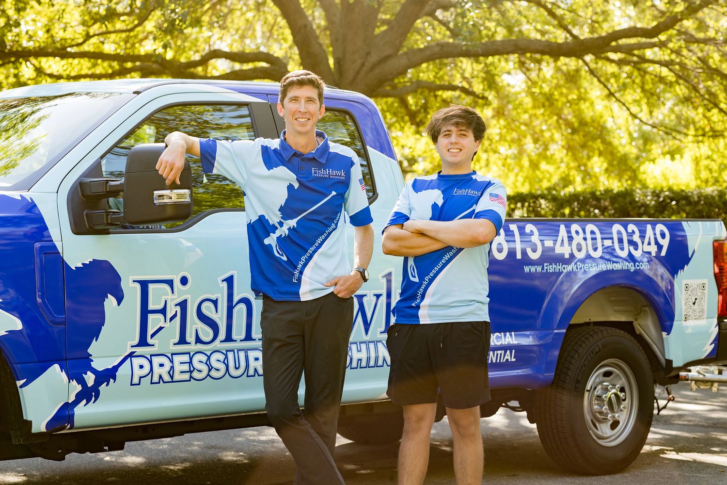 Owner-operator Edward and Lead Technician Joseph. 