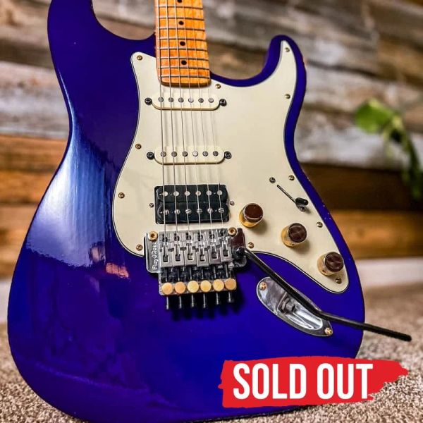 Sold out: Plum Paragon #1006, purple JTal guitar with cream pickguard and Tyler pickups