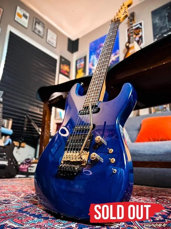 Sold out: Mr. Versatile #0035, blue Charvel restored by JTal