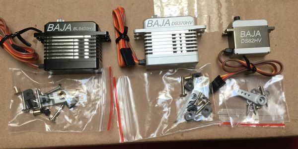 Full CNC cut servos MG HV 