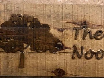 House signage  rustic style . art picture in wood