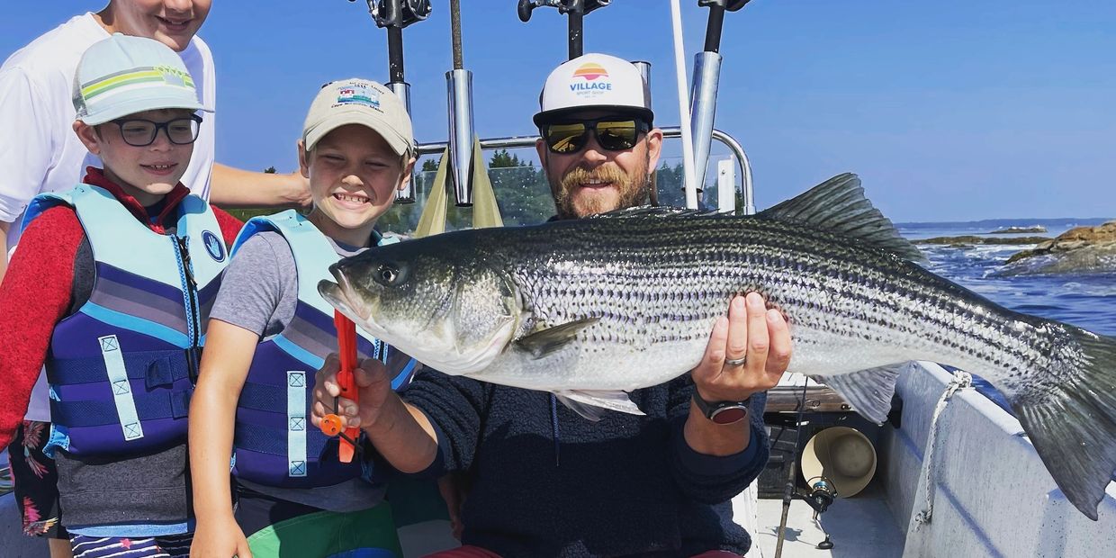 Guided Striper Fishing Charters in ME