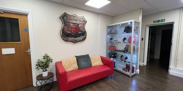 Waiting area in the reception