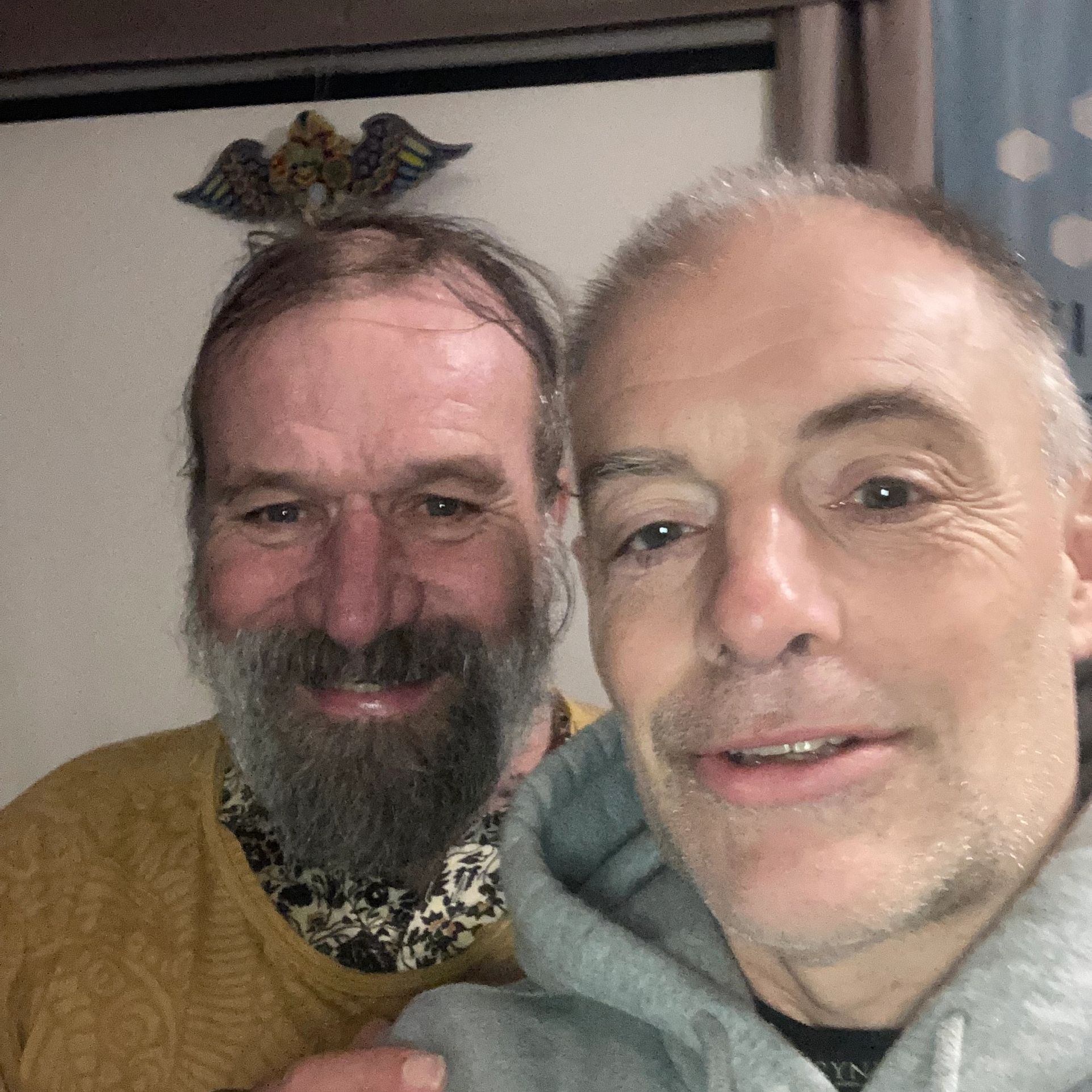A selfie of me and Wim Hof