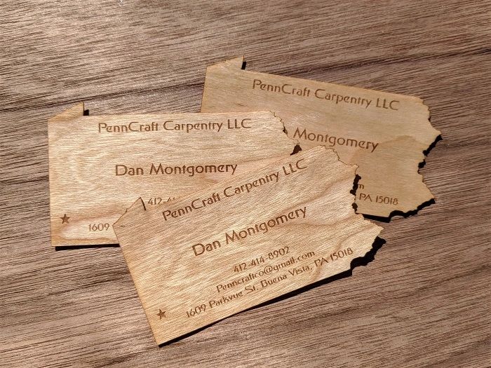 Laser Woodpecker Wood Business Cards Engraved Wood Business Cards Laser Woodpecker