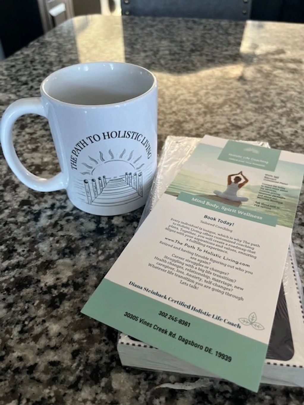 cup merch and our new rack cards!