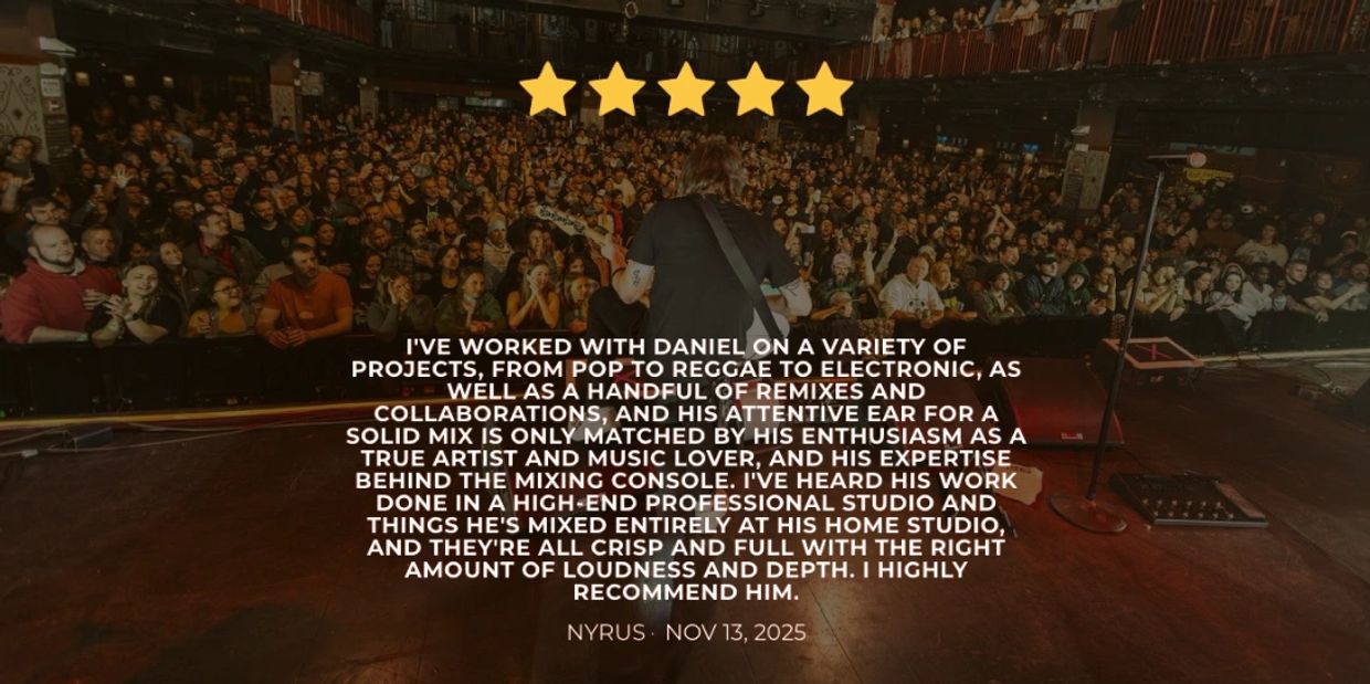Review of GoletaBeats mixing and production by artist Nyrus from November 2025, HOB Boston Sold Out