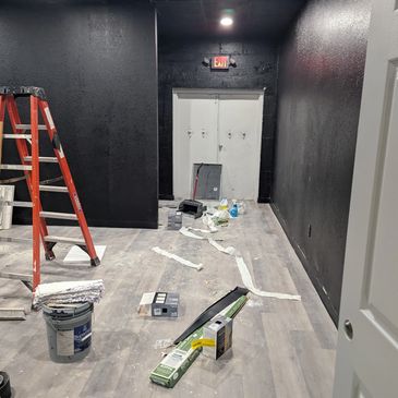 A before view of a Post Construction Cleaning.