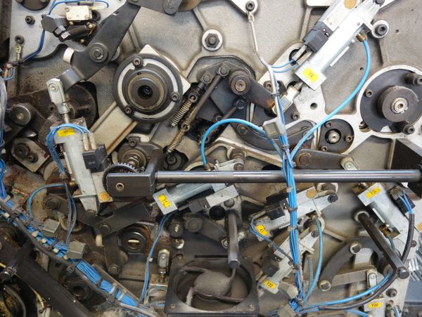 Press machine detail.