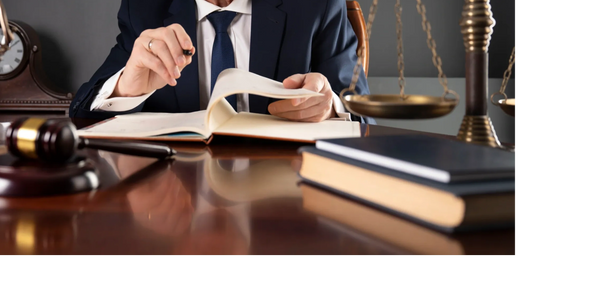 Legal Malpractice Lawyer with scales of justice and gavel and law books