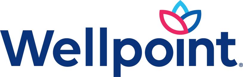 Wellpoint logo with stylized flower symbol above text.