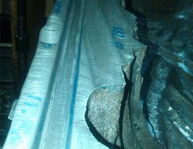 molde de rotomoldeo careando area de cierre