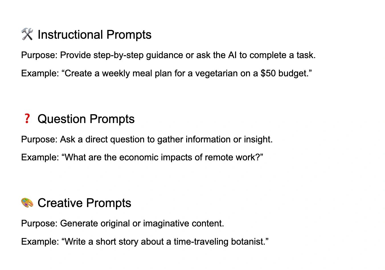 The 8 Most Common AI Prompt Types You Should Know