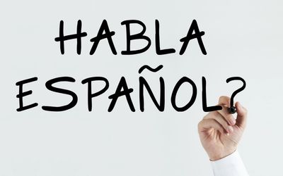 Sign stating We have Spanish speaking translators on staff