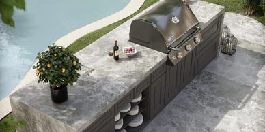 Dekton outdoor kitchen