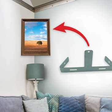 Picture corner hanger, corner bracket