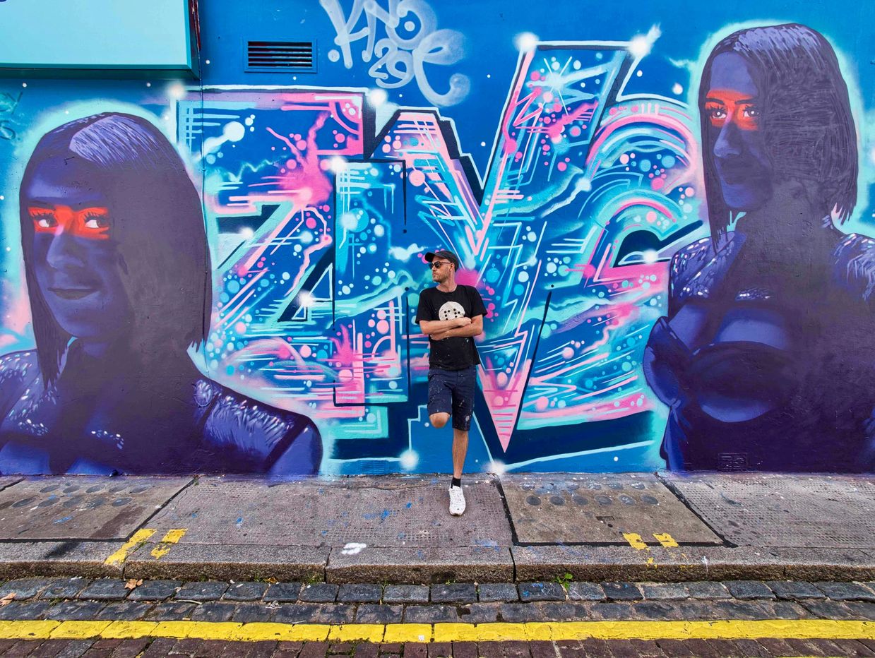 Zincstyles x Twiggles Uk - Street Art x Photographer Collab. Notting Hill, Flash Spacey Photography