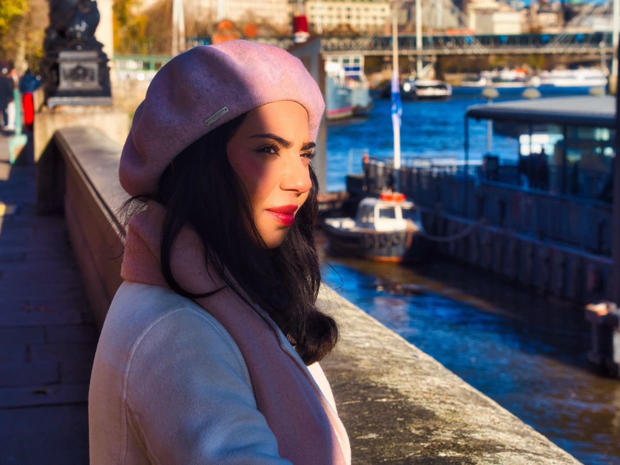 River Thames golden hour headshot & Portraits by West London Photographer Flash Spacey Photography