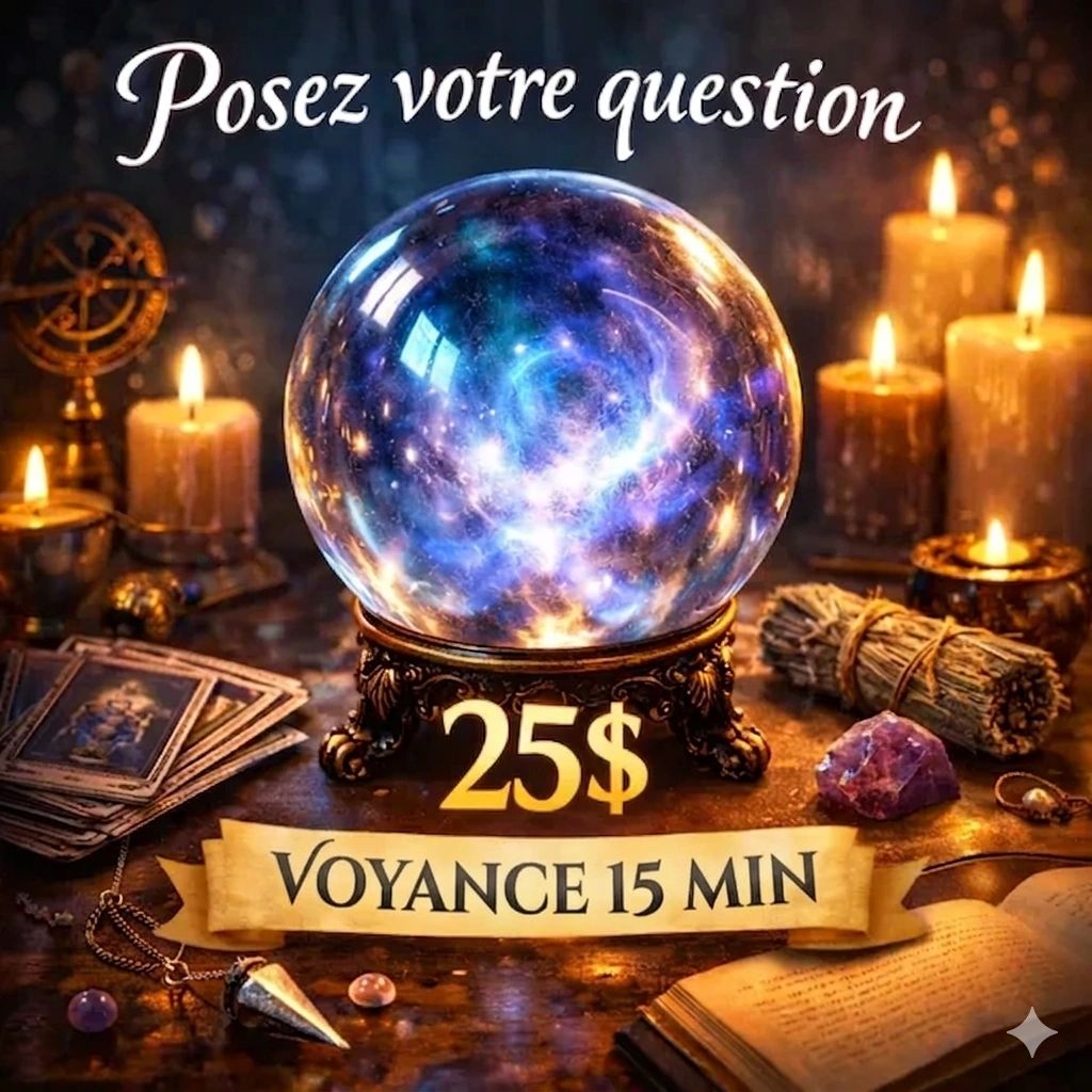 Crystal ball and tarot reading for $25, 15-minute psychic session.