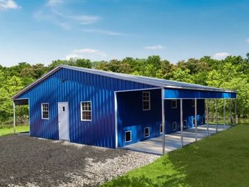 Steel Straight Barn Carport