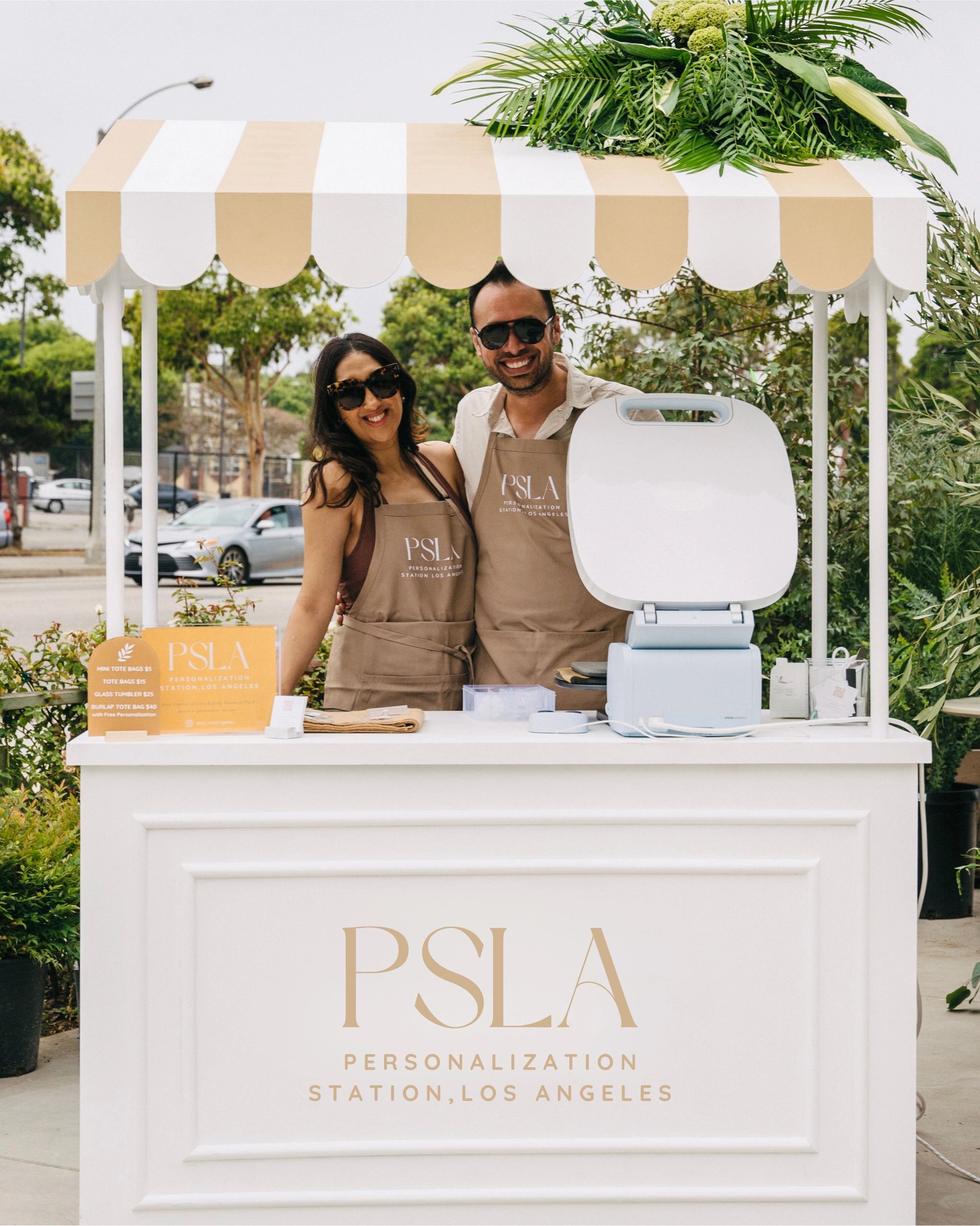 Jacqueline and Arturo Chavez, founders of Personalization Station Los Angeles,