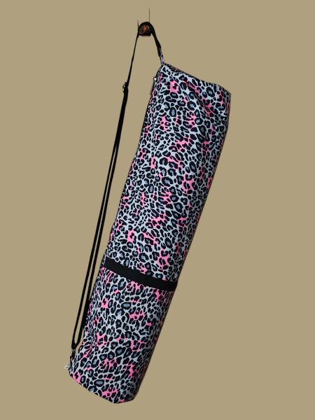 Yoga Pink Leopard bag handmade waterproof