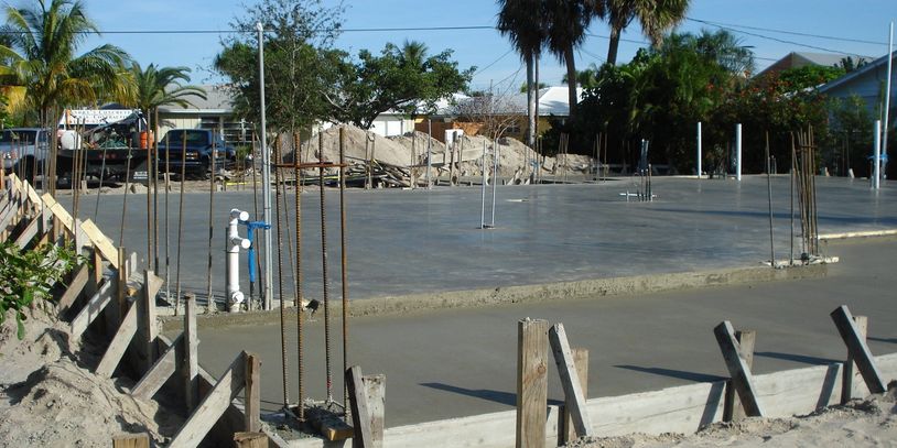 Residential house slab.
