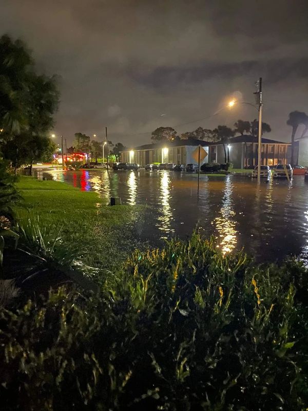 Flood-damaged street, observation, home watch in Wimauma & Sun City Center, FL