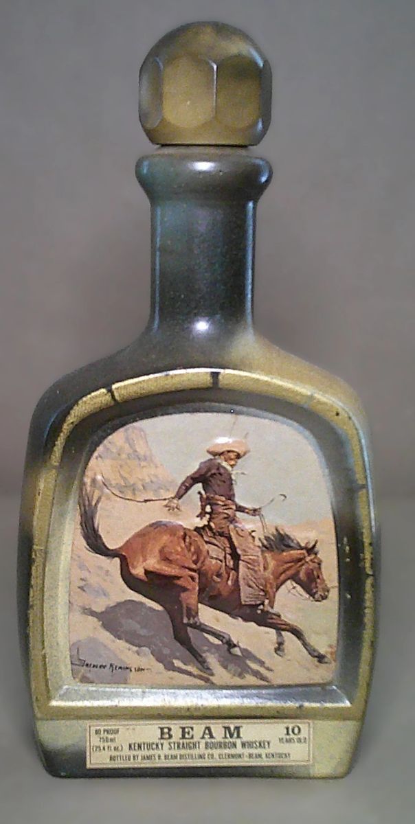 Whiskey Decanter(Vintage 1979 Jim Beam's Choice Frederic Remington “Cowboy” Decanter Bottle)