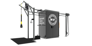 A PNG sample of a customized product, BeaverFit Shred Shed.