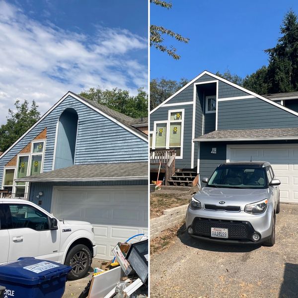 New Hardie Board siding replacement