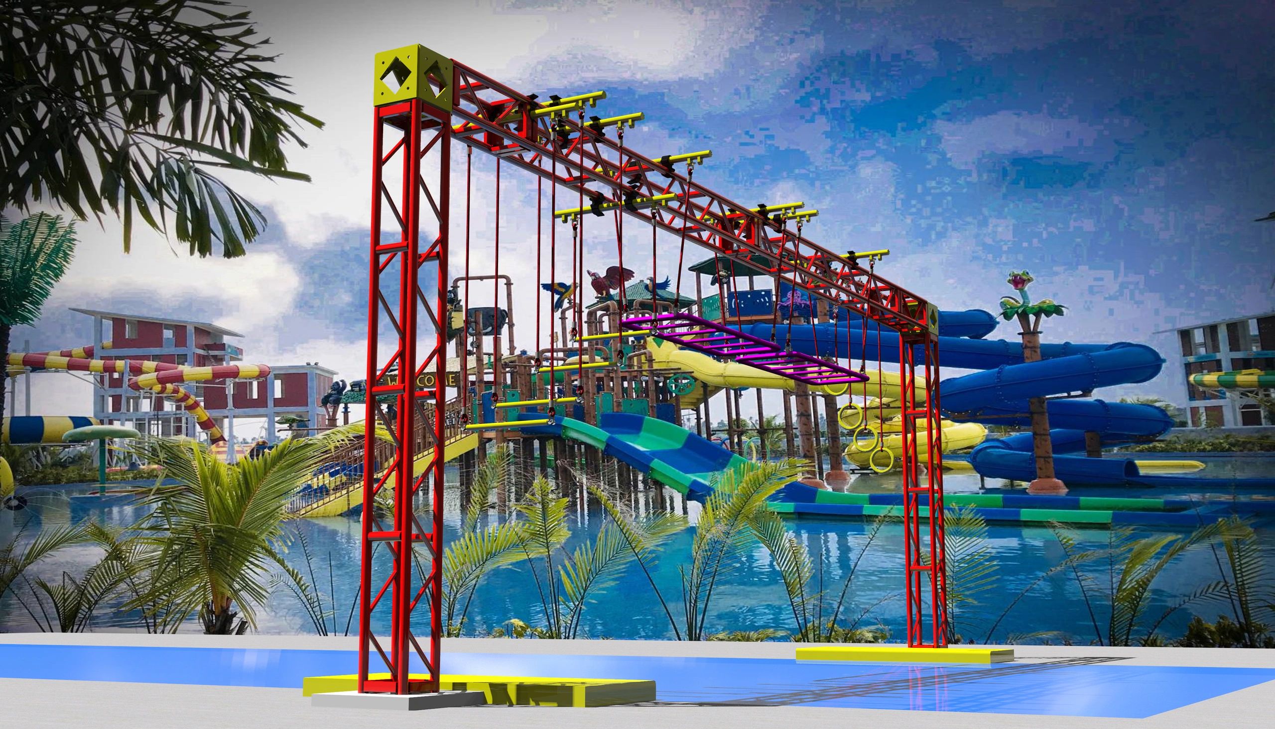 Ninjacross The Retractable Obstacle Course Game On Obstacle Course Sports Equipment Ninja Course