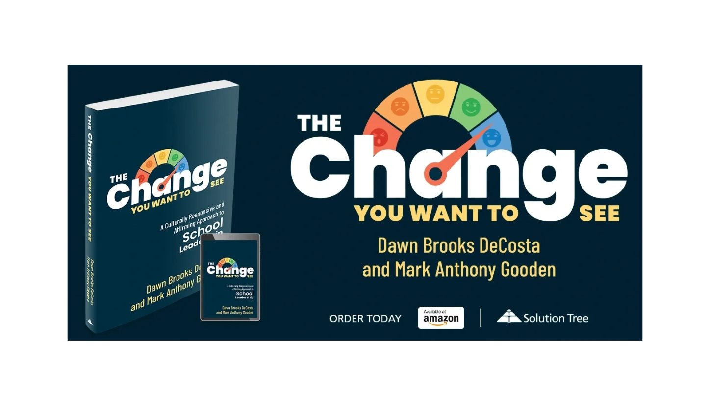 Flier for "The Change You Want to See" book.